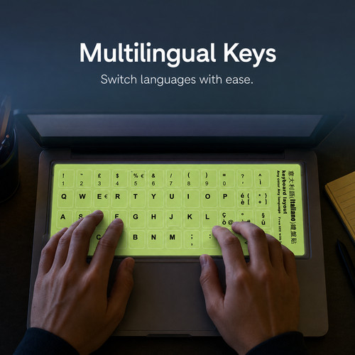 Leuchtende tastaturfolie für - leuchtende,